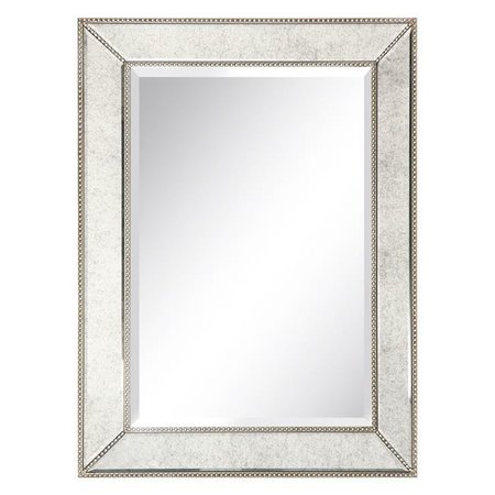 EMPIRE ART DIRECT Empire Art Direct MOM-20210L-4030 Champagne Beed Beveled Rectangle Wall Mirror MOM-20210L-4030